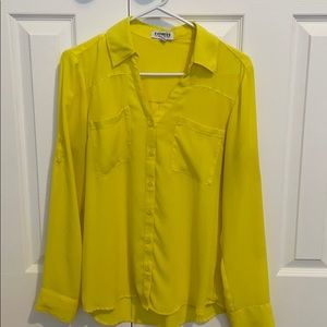 Express portofino shirt (M) Yellow